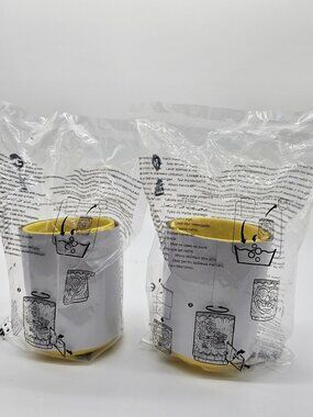 Burger King Spongebob Squarepants Tiki Cup Yellow Lot of 2 New 2024 Sponge Bob